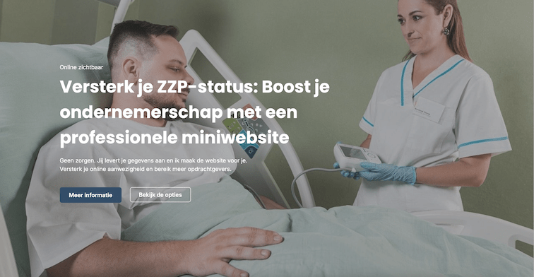 Versterk je ZZP-status-Boost je ondernemerschap met een professionele miniwebsite