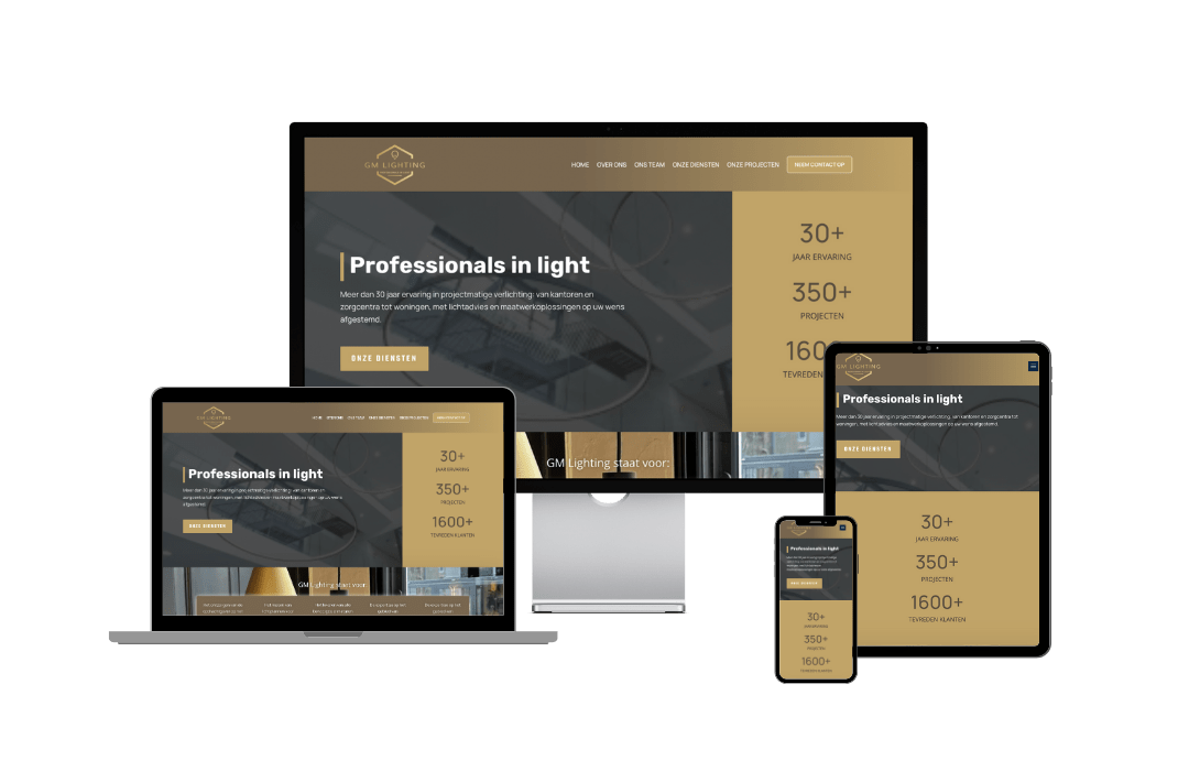 webdesign voor GM Lighting